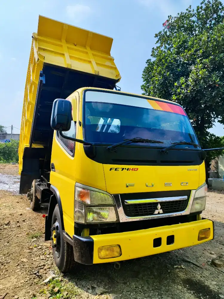 DUMP TRUK MITSUBISHI CANTER FE 74 HD N, CDD R6, INDEK 8M³, TH. 2023