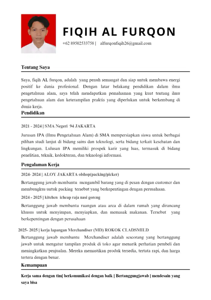 Nyari lowongan pekerjaan