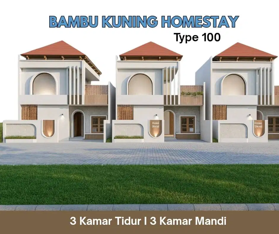 Dijual Home Stay Tengah Kota dekat Malll Bonus Kolam Renang