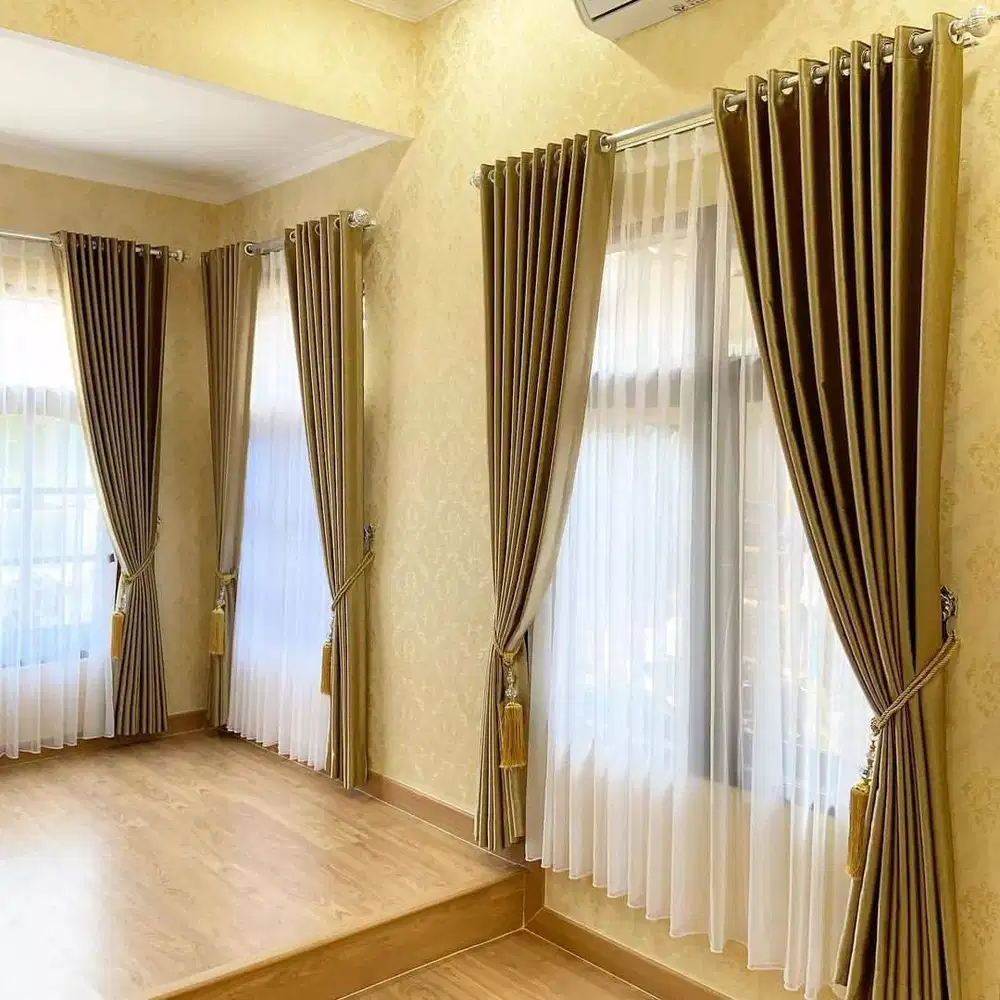 Dijual Gorden Blackout Pasang Skat Klinik Hordeng Gordyn Vitrase