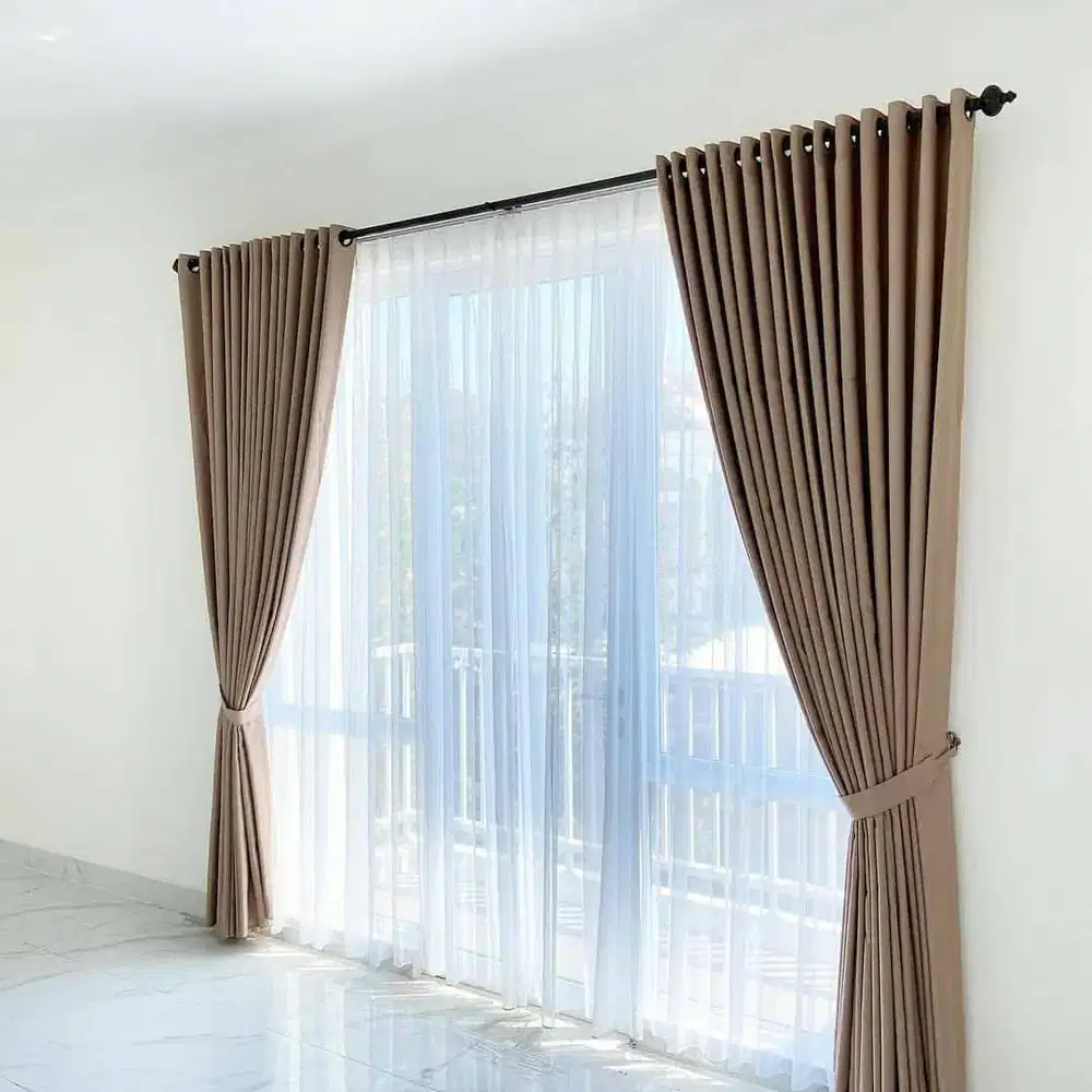 Pasang Gorden Blackout Pasang Skat Klinik Hordeng Pintu Gordyn Vitrase