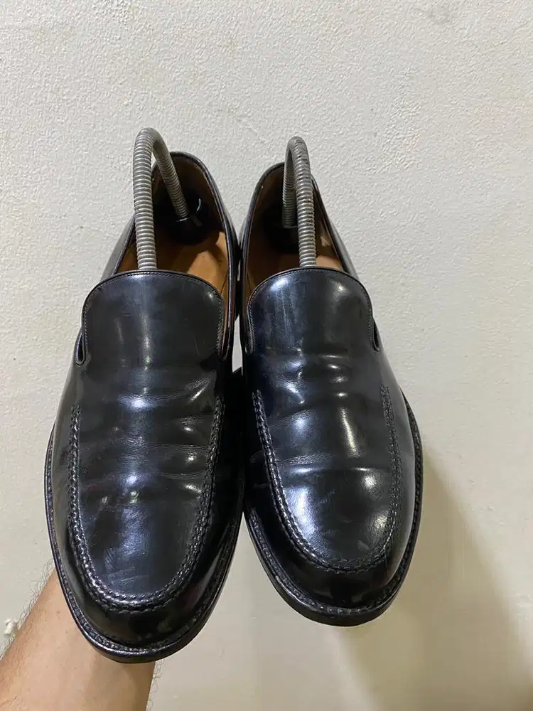 Sepatu pantofel kerja GUCCI black leather original 40.5