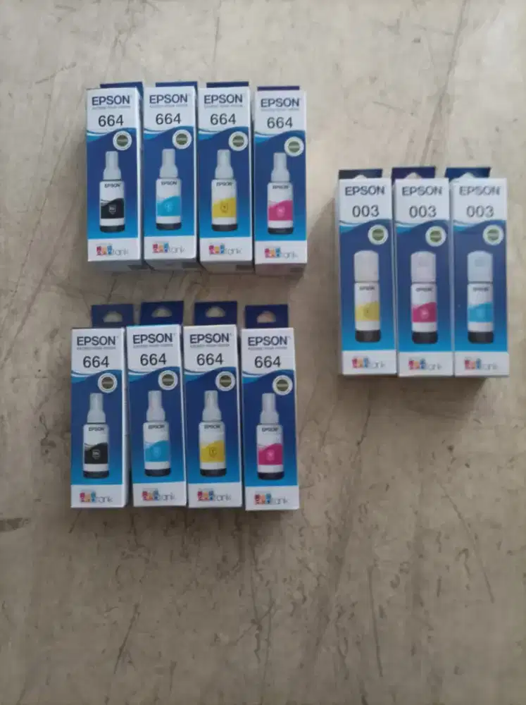 Dari toko kami menerima seluruh tinta epson baru