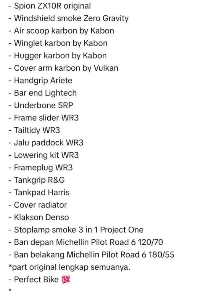 ZX25 2023 biru full mods