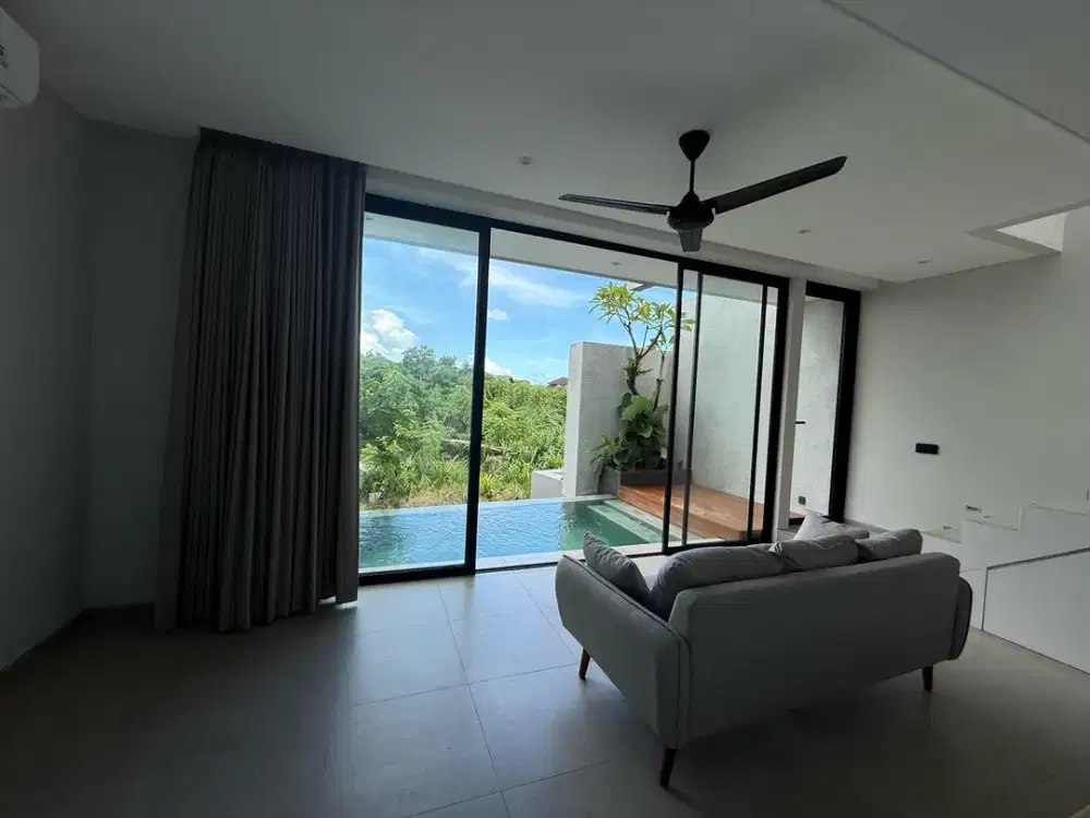 Brand New Modern Villa with Rice Field View For Sale in Canggu