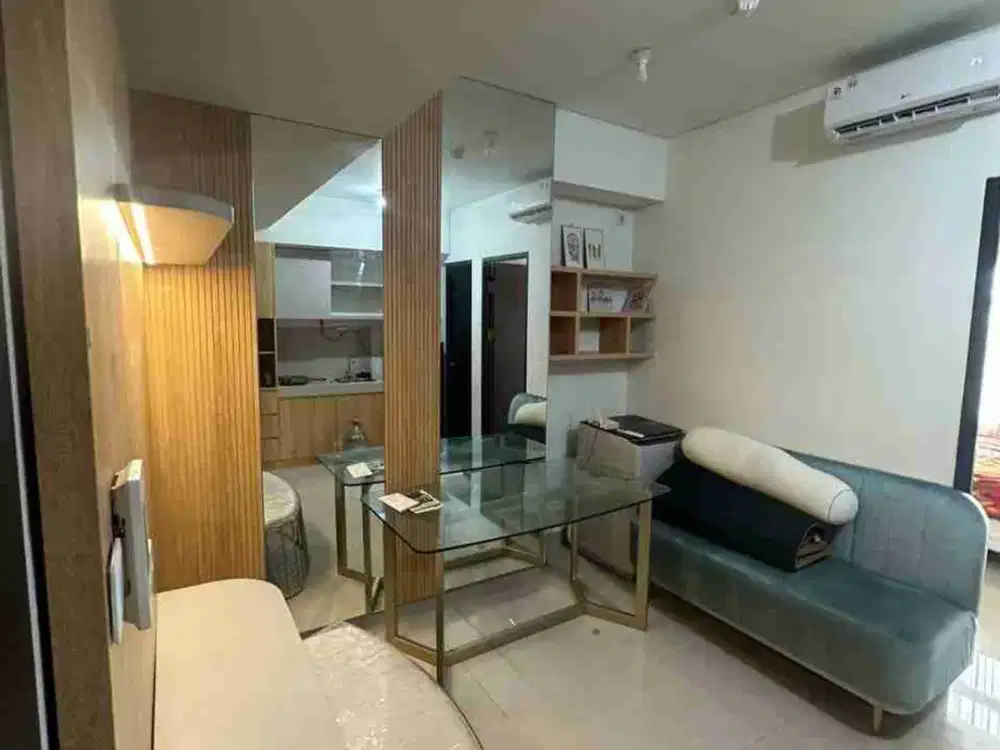 KLASKA RESIDENCE 1BR ‼️ Sewa Apartemen Full Furnish Ada Ruang Tamu dekat Stasiun Wonokromo