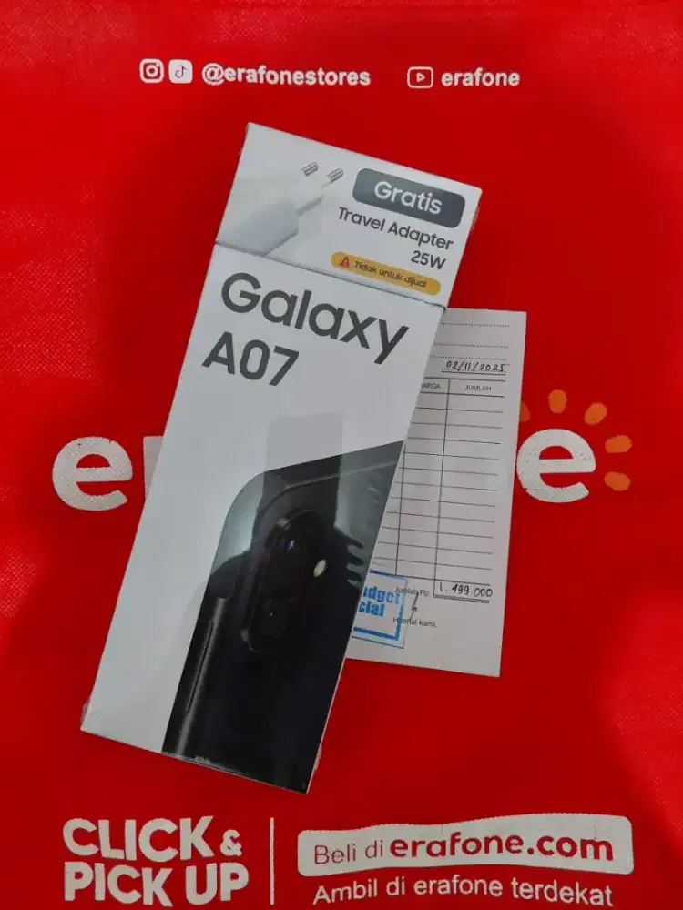 SAMSUNG A07 4/64 BARU SEGEL RESMI