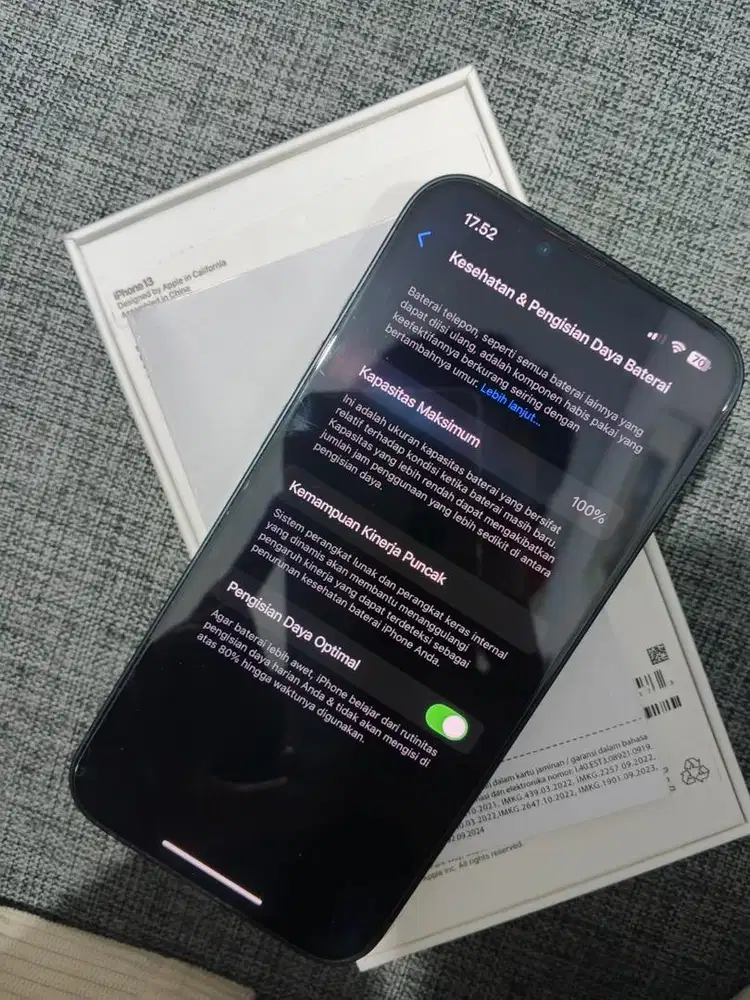 JUAL IPHONE 13 MIDNIGHT 128 GB