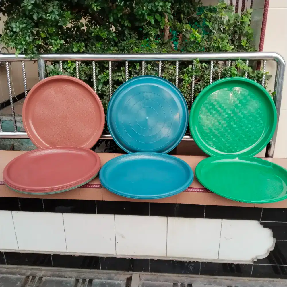 12 Pcs Tampah / Nampan Plastik Bulat 50 Cm