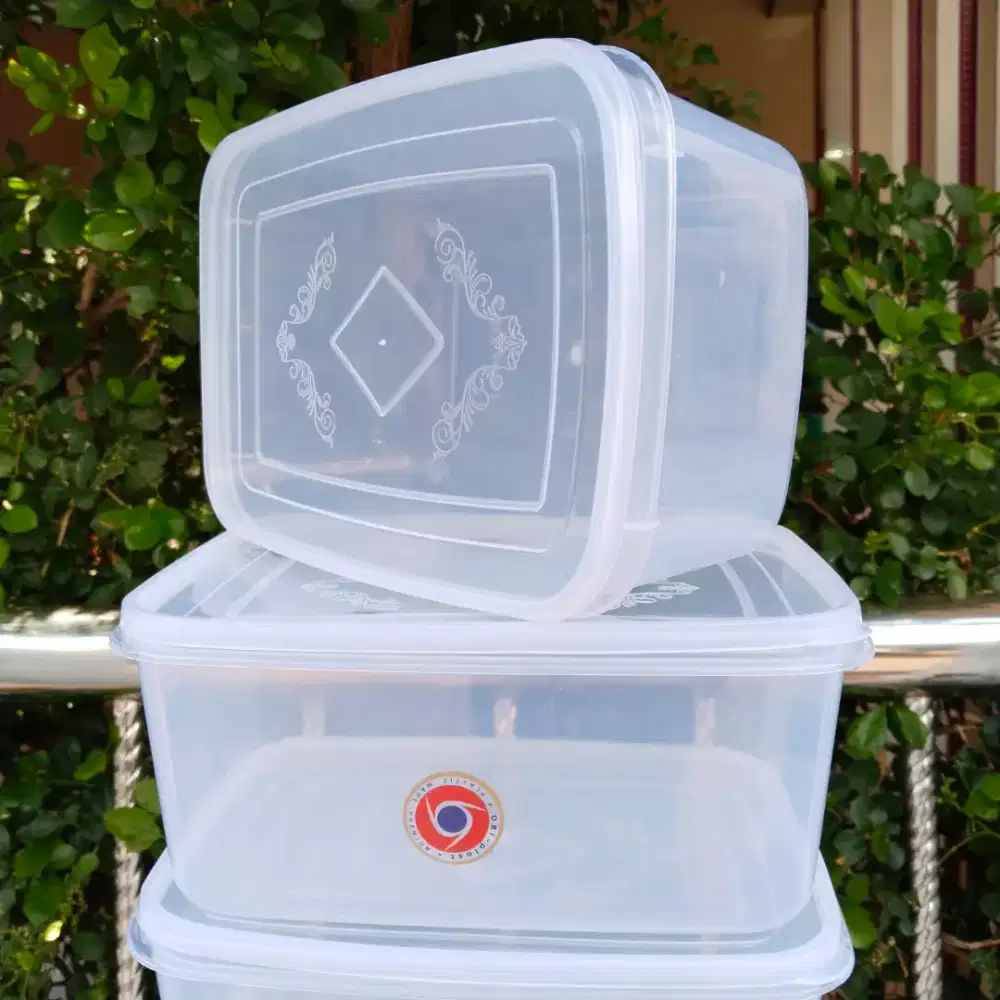 12 Pcs Box / Kotak Plastik 1800 ml Wadah Penyimpanan Serbaguna