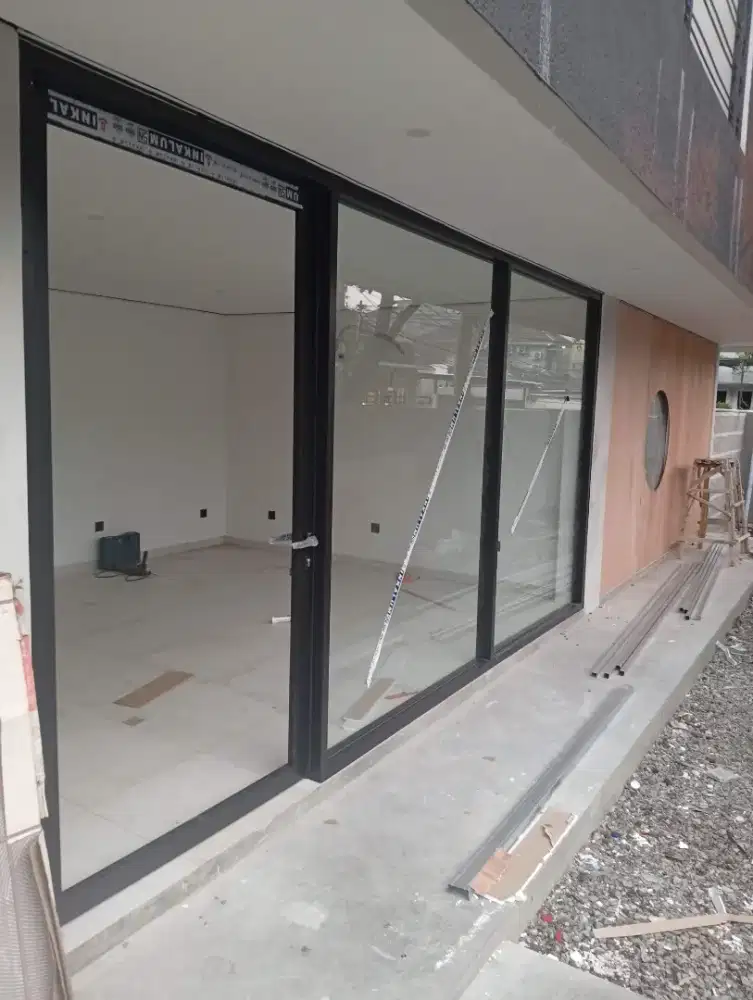 Murah!!! Pintu kaca dan partisi kaca aluminium