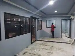 Pasang Kusen Jendele Aluminium - Alumunium + Plafon-Partisi Gypsum/PVC