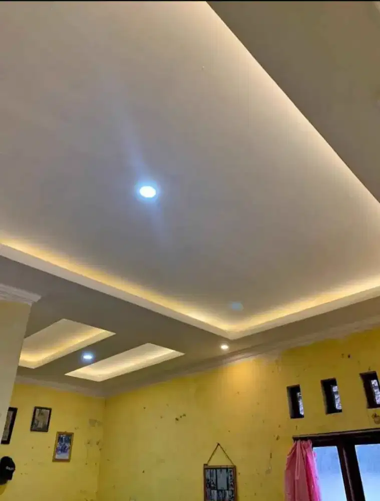 Plafon gypsum flat rangka hollow