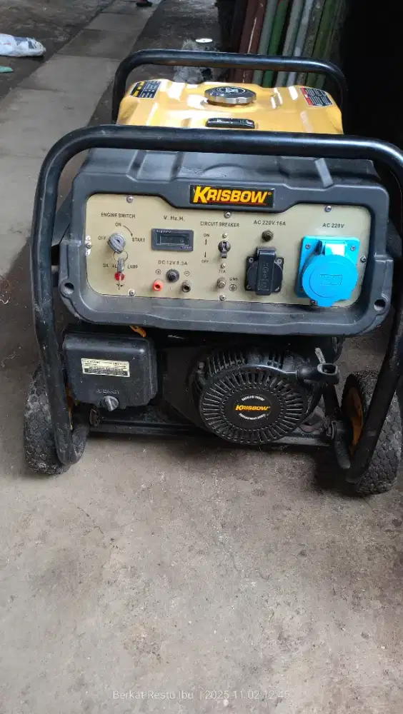 Genset Krisbow 5500 dobel jreng normal semua