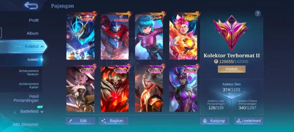 jual akun ml harga negoin aja