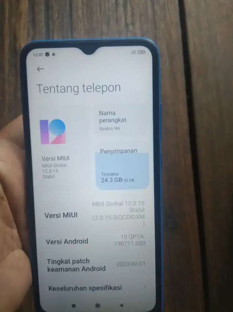 Redmi 9a ram 3internal 32 4G normal tinggal pakai no minus