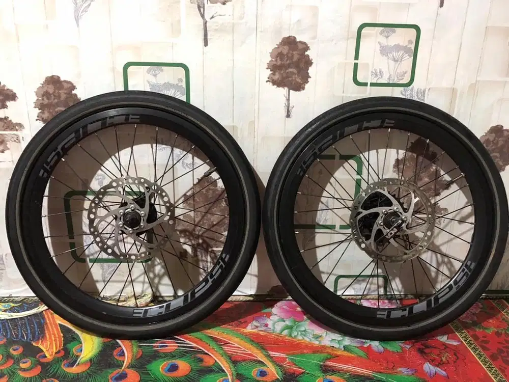 Wheelset sepeda ukuran 20 (406) Eclipse+Rotor+Sprocket 8 speed
