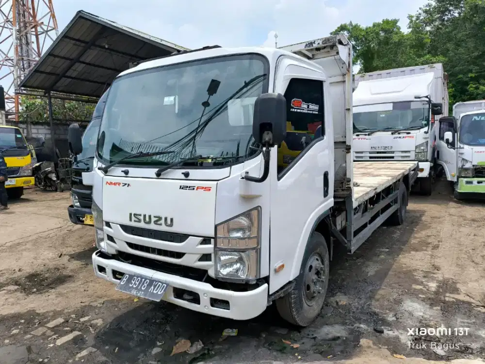 Isuzu nmr giga 125 ps dobel long losbak besi cargo tahun 2017euro 2
