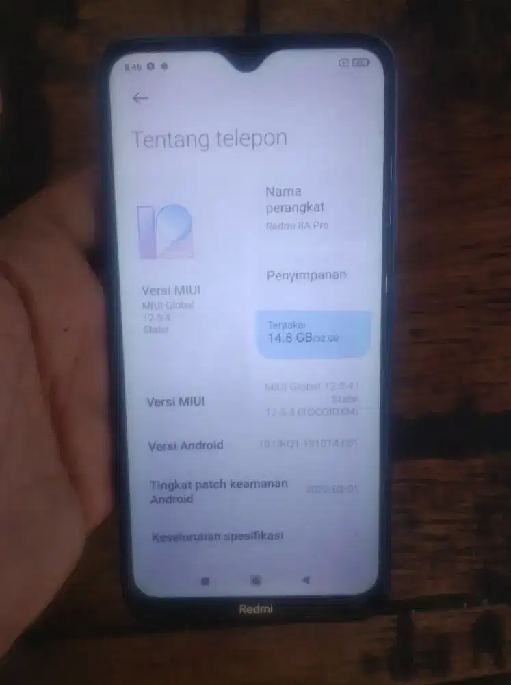 Redmi 8a pro ram 3 internal 32 normal orisinilan tinggal pakai