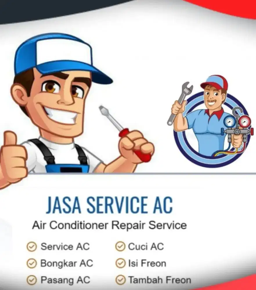 Service AC Terpercaya, Bongkar pasang AC, Service mesin cuci & Kulkas