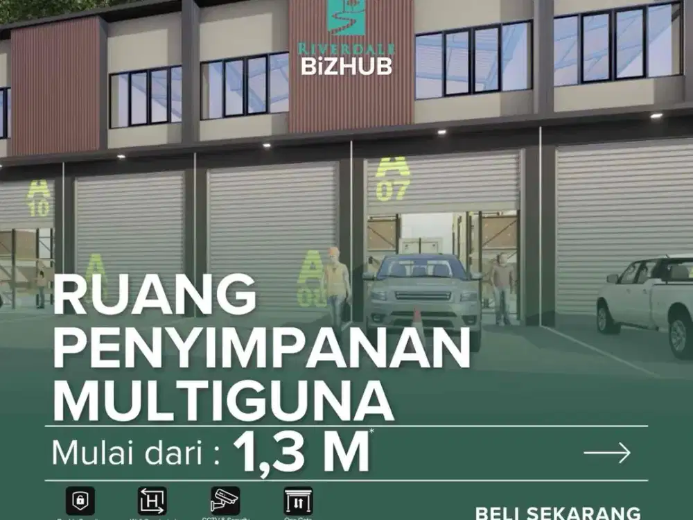 Dijual ruko/gudang Multiguna, Bizhub riverdale cikarang, promo dp 0%