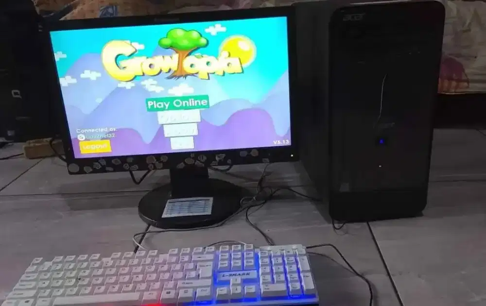 komputer DDR4 i3-7100 +12gb+VGA 2gb edit game kantor oke siap pakai