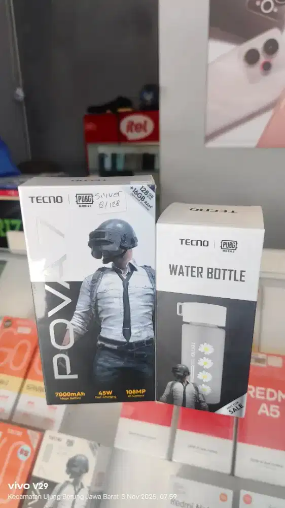 Tecno POVA 7 8+8/128gb baru spesial promo