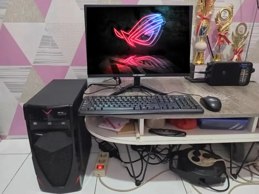 PC GAMING DESIGN + LCD + RAM 8 GB + VGA 1 GB + HD 500 GB + GAMES APP