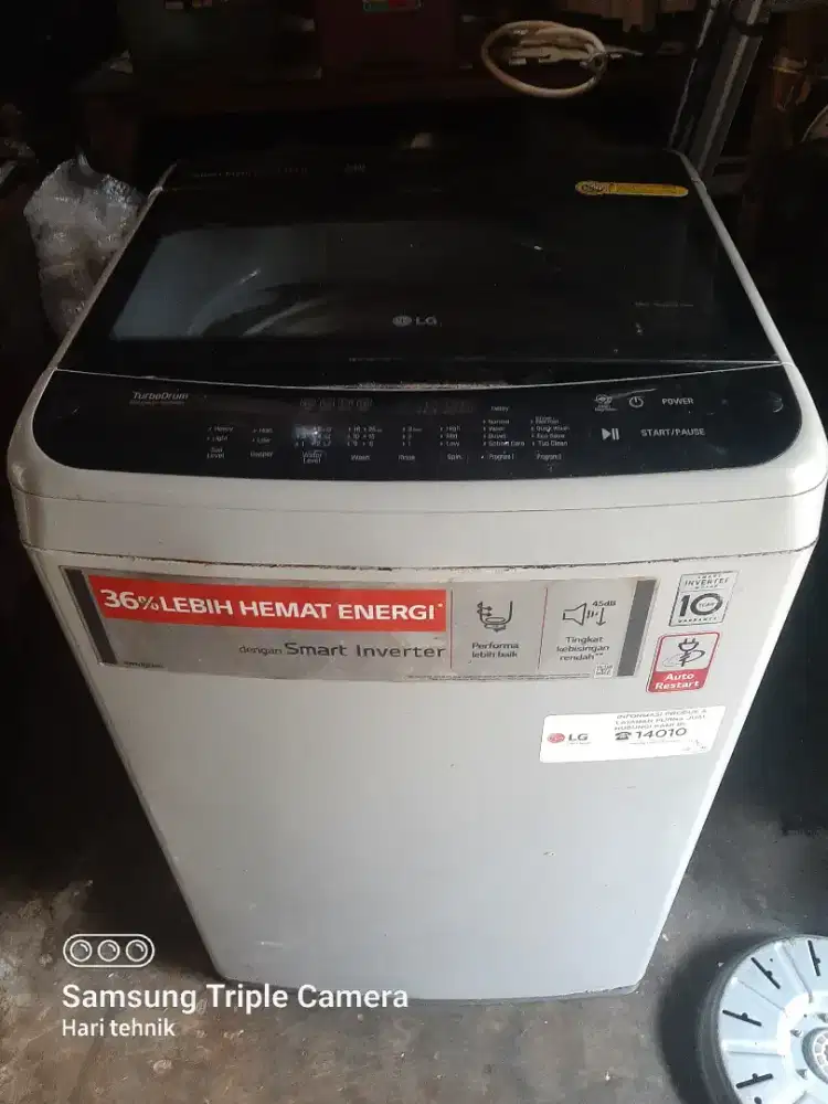 Mesin cuci 1 tabung LG inverter 7kilo
