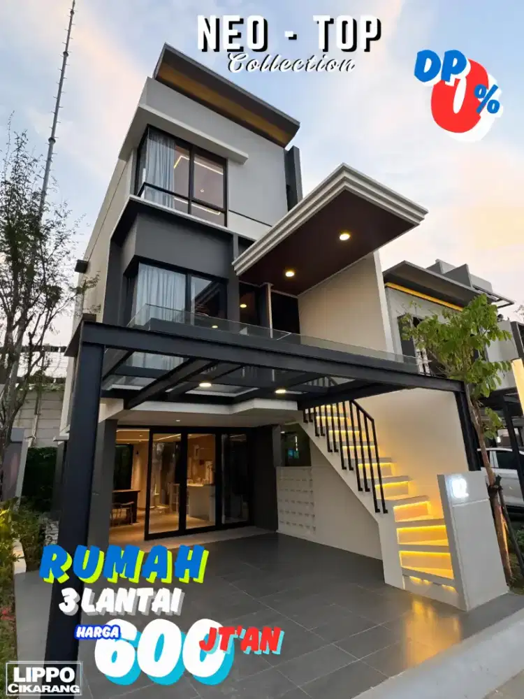 Rumah Murah 3 lantai Cikarang Treetops Livin Lippo Cikarang