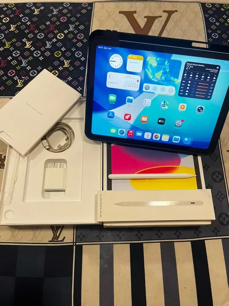 Ipad gen 10 256gb wifi inter bh94% mulus