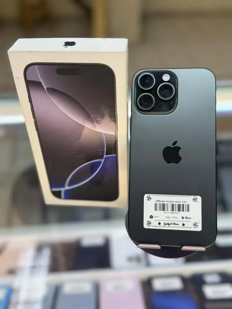 Iphone 16 Promax 256 black titanium iBox fulset mulus