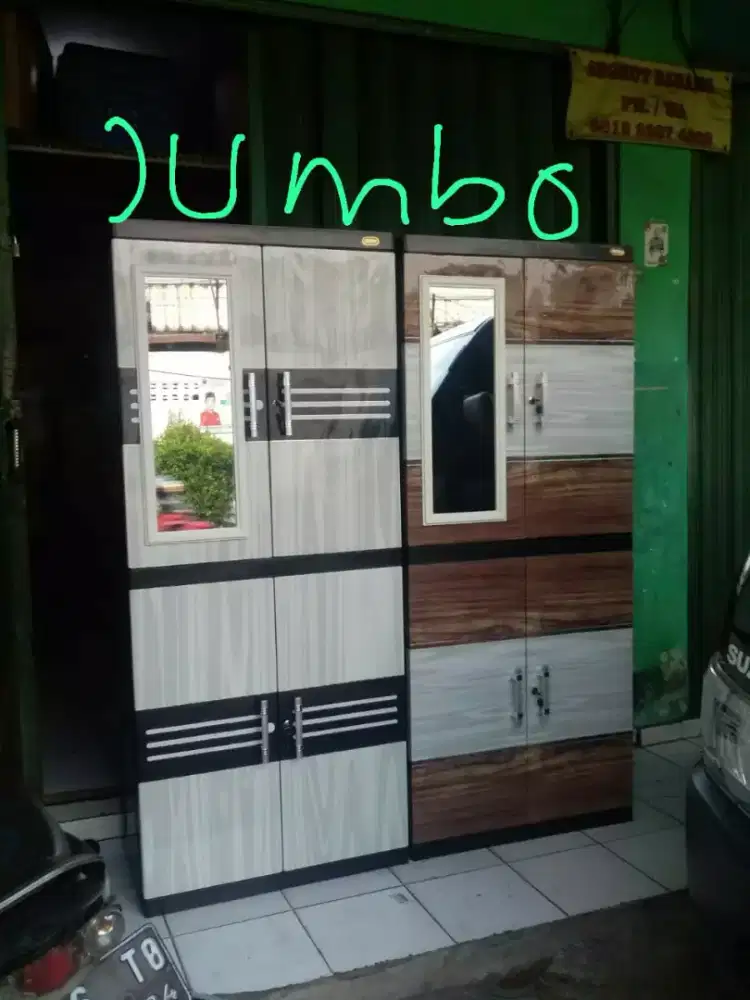 Lemari jumbo full rak