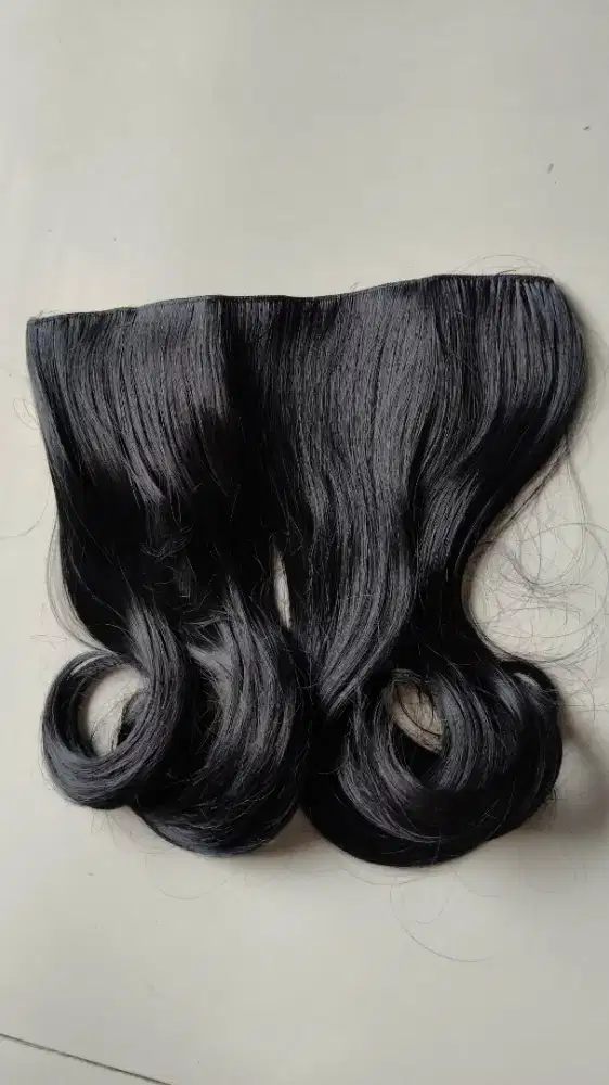 Hairclip rambut palsu korean wave