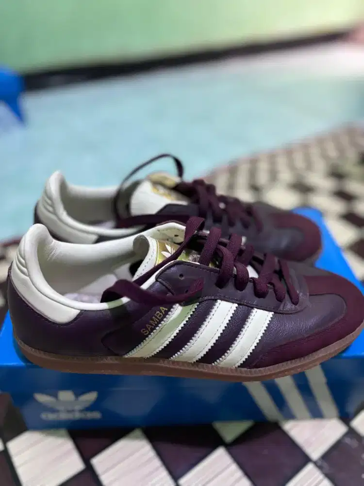 Samba OG Maroon Gold Metallic