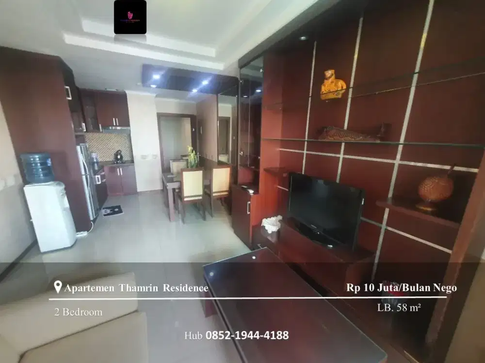 Disewakan Apartement Thamrin Residence 2BR Full Furnished