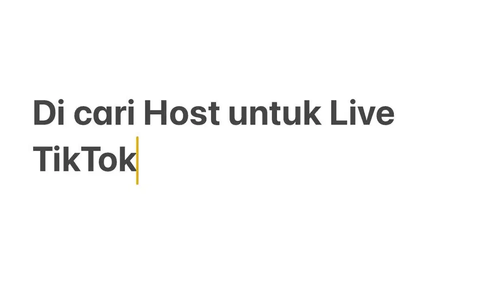 Host Live tiktok