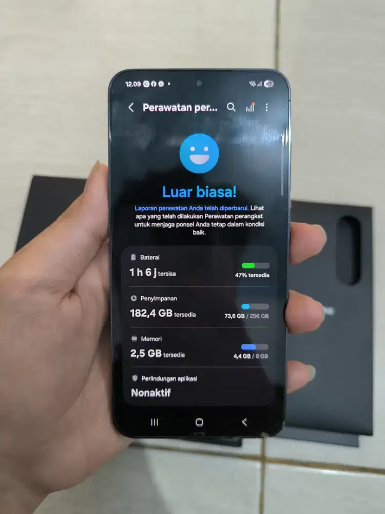 Samsung S23 ram 8/255 Gb. Fullset ori sein minus retak kecil