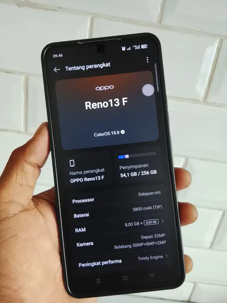 Oppo Reno 13F 8/256 mulus murah