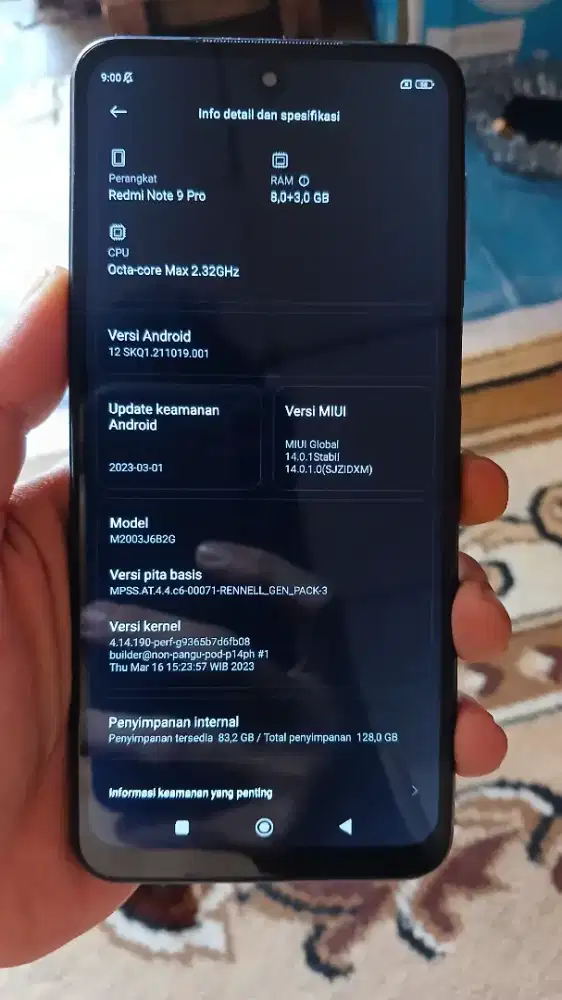 Xiaomi REDMI NOTE 9 pro 8/128