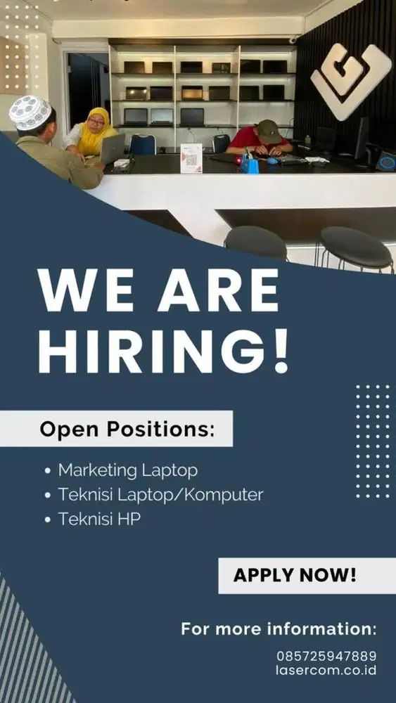 Dibutuhkan Teknisi Laptop Komputer
