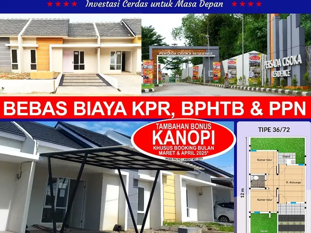 DP 0% Rumah Subsidi Paling Keren Persada Cisoka Residence