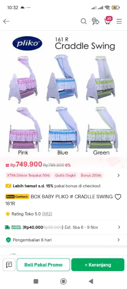 Deluxe baby box B161R