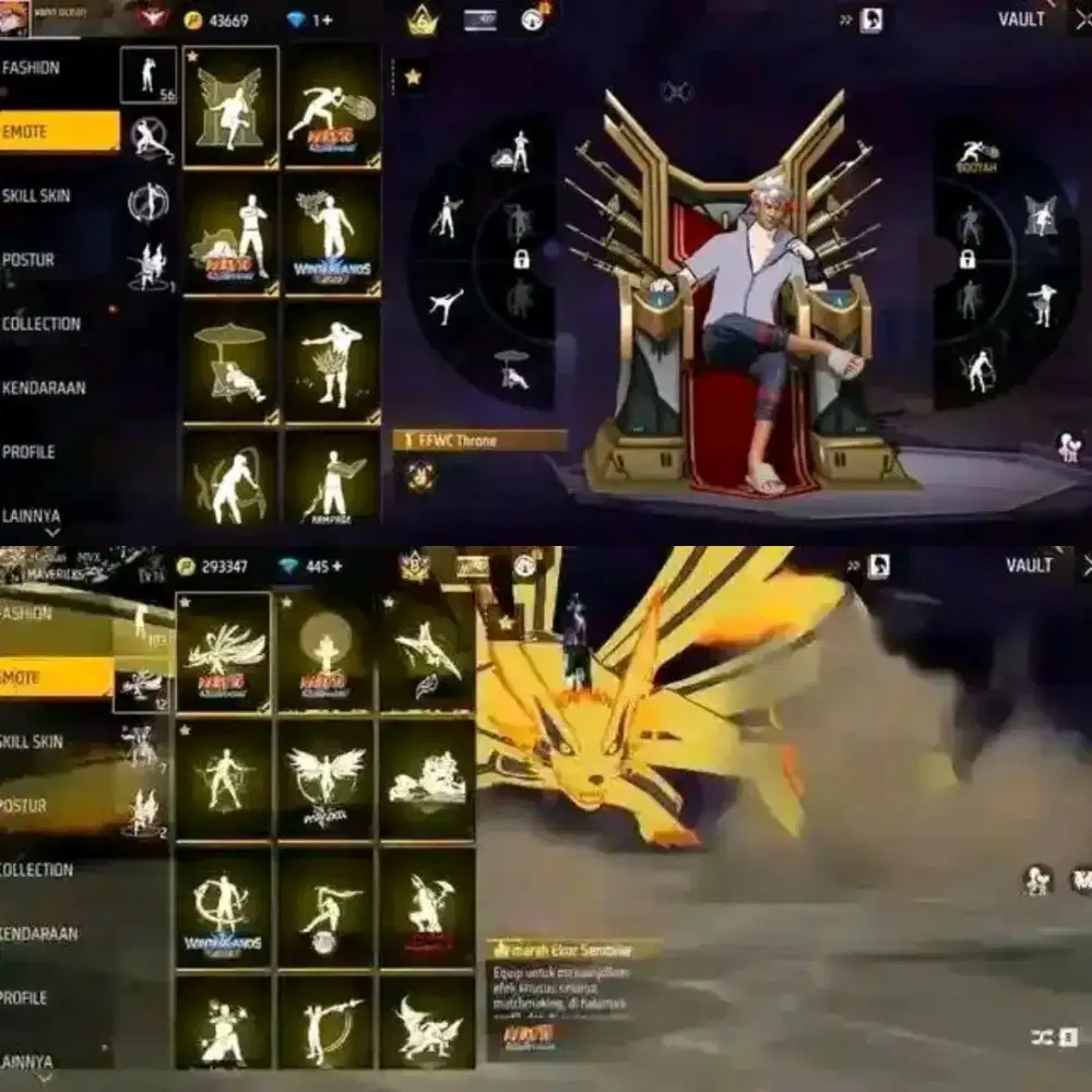 jual akun sultan ful skin harga Murah