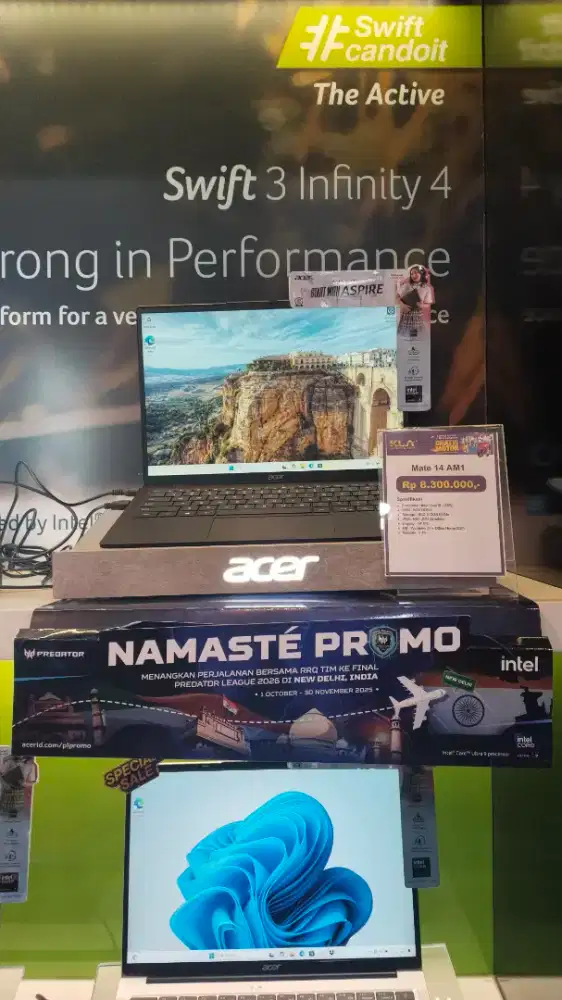 Acer 14 AM1 Intel core i5 Promo potongan harga di KLA Komputer Mataram