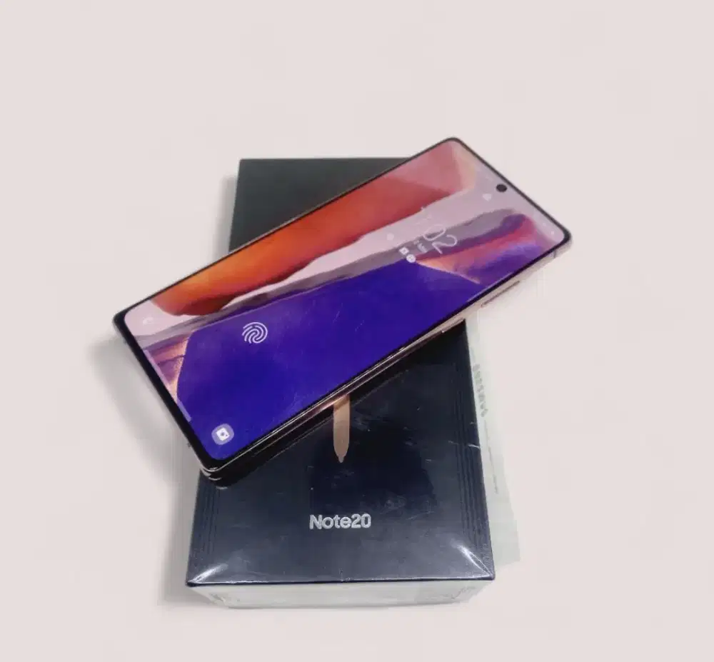 Samsung note 20 256gb second lengkap resmi ya