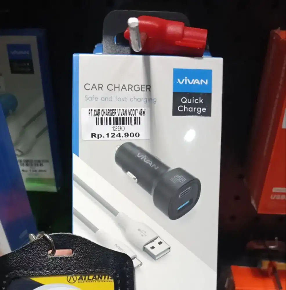 CAR CHARGER VIVAN VCC07 48W ATLANTIS DAHSYAT