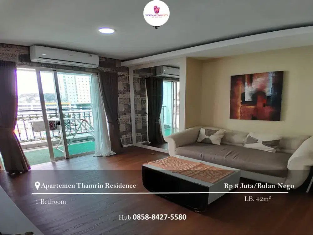 Disewakan Apartement Thamrin Residence 1BR Full Furnished Tower A