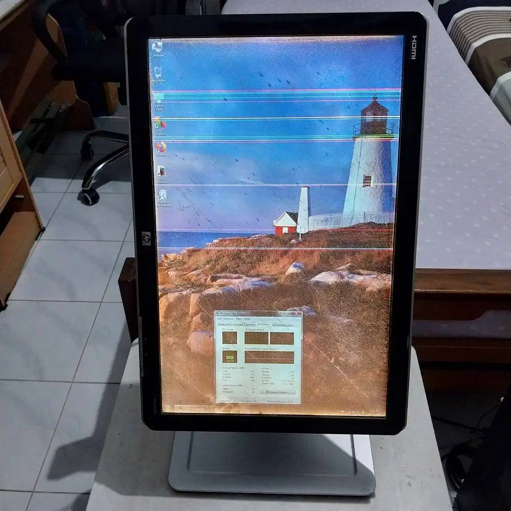 Monitor Hewlett-Packard 22 bisa mode portrait