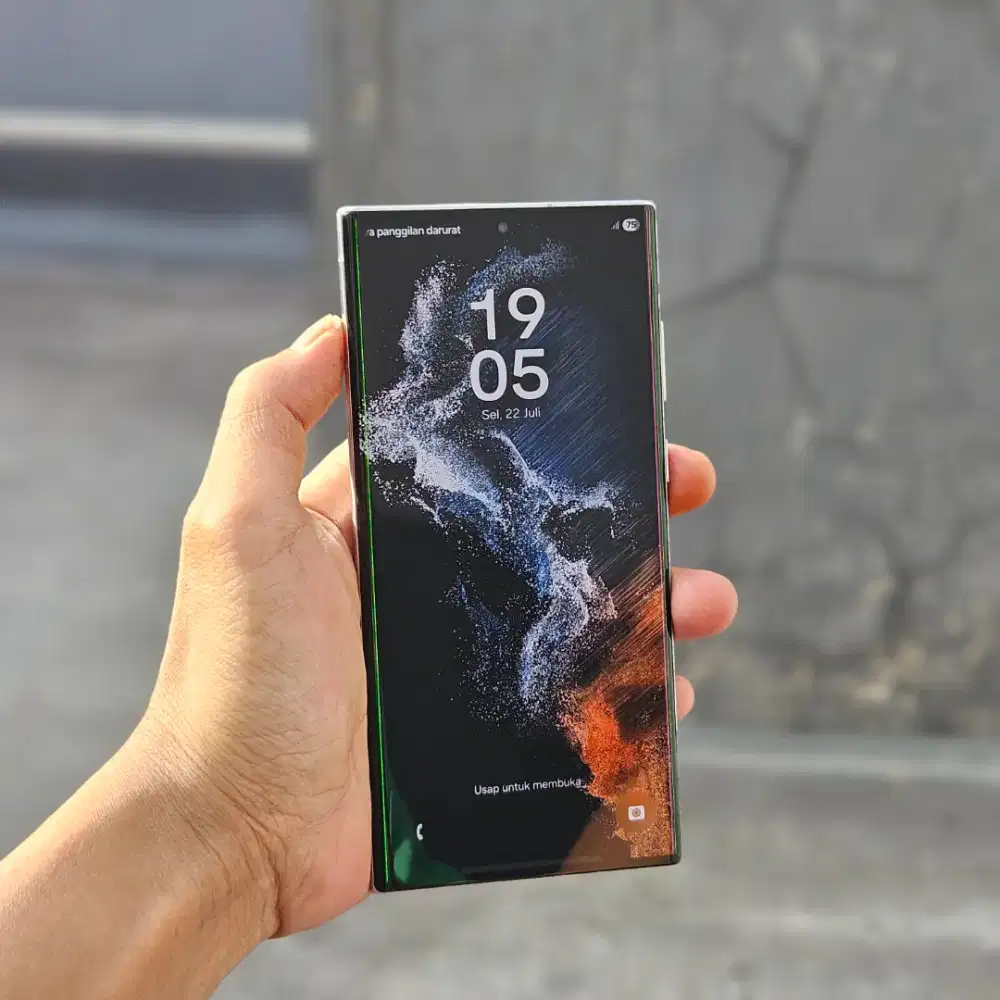 SAMSUNG GALAXY S22 ULTRA SEIN 5G 8/128 GB MINUS GARIS FUNGSI NORMAL
